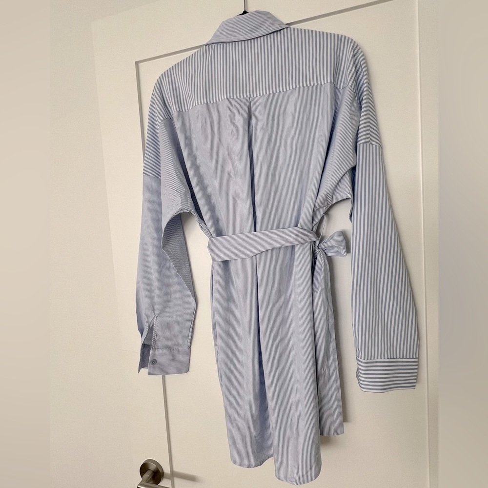 12th Tribe Lanna Pinstripe Mini Dress - Picture 13 of 14